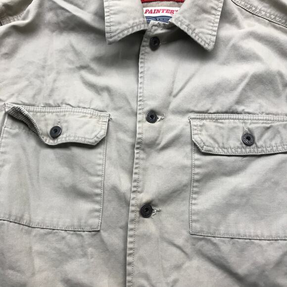 Vintage Old Navy Painters Corduroy Fleece Lined Jacket Mens Medium Tan Barn Coat - Picture 6 of 11